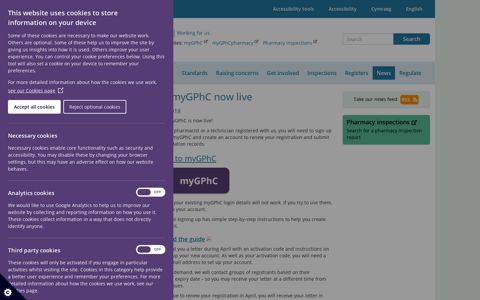 New myGPhC now live | General Pharmaceutical Council