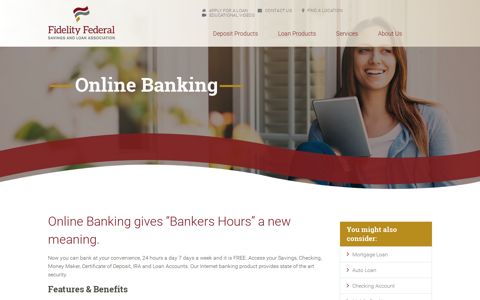 Online Banking - Fidelity Federal Savings & Loan (Delaware ...