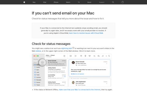 If you can't send email on your Mac - Apple Support