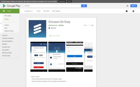 Ericsson On Duty - Apps on Google Play