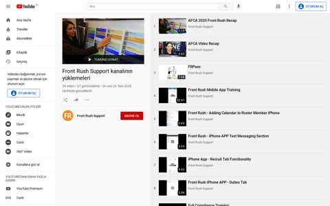 Uploads from Front Rush Support - YouTube