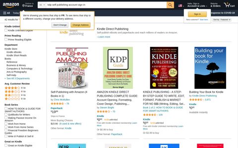 kdp self publishing account sign in - Amazon.com