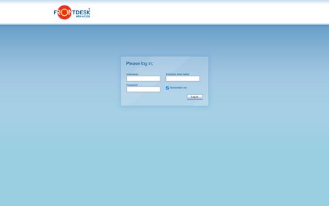 eviivo Frontdesk Web Access :: Log On