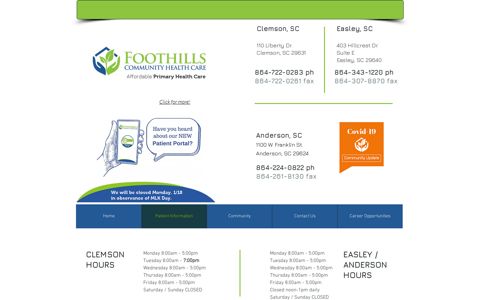 Patient Portal | myfchc - Foothills Community Health Care