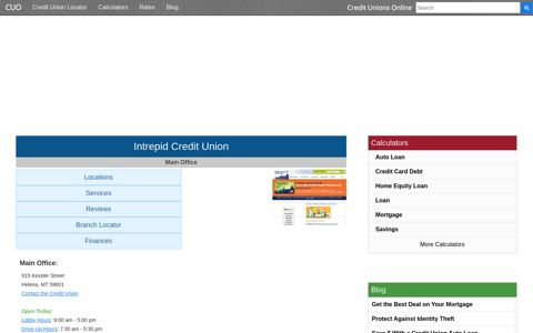 Intrepid Credit Union - Helena, MT - Credit Unions Online
