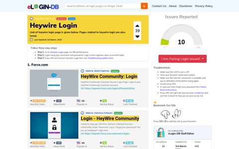 Heywire Login - A database full of login pages from all over ...