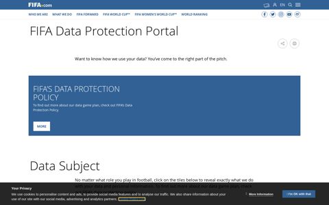 FIFA Data Protection Portal - FIFA.com