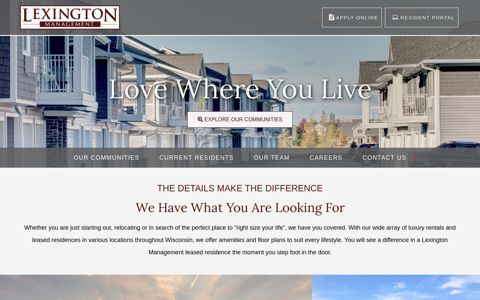 Lexington Management: Love Where You Live