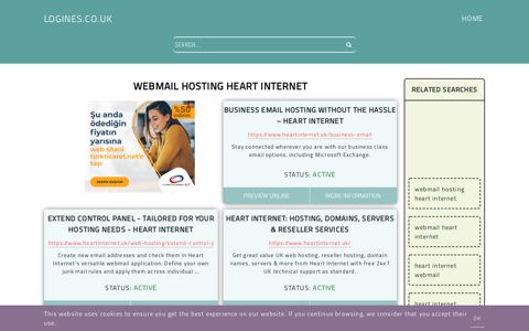 webmail hosting heart internet - General Information about Login