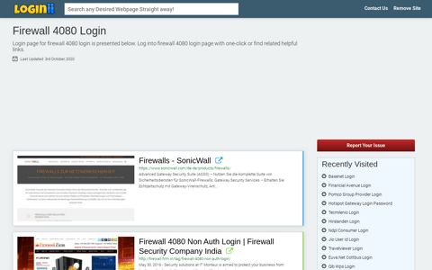 Firewall 4080 Login - Loginii.com