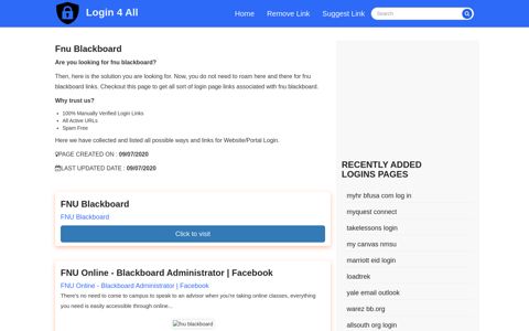 fnu blackboard - Official Login Page [100% Verified] - Login 4 All