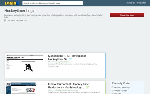 Hockeytimer Login | Accedi Hockeytimer - Loginii.com