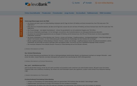 Online-Banking - Levo-Bank