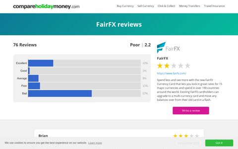 FairFX Reviews | Read 76 reviews of FairFX