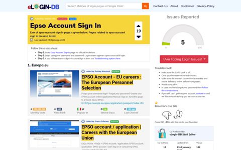 Epso Account Sign In