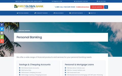 Personal Banking | First Global Bank