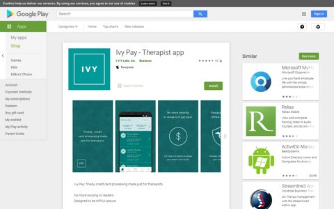 Ivy Pay - Therapist app - Apps on Google Play