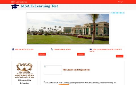 MSA E-Learning Test