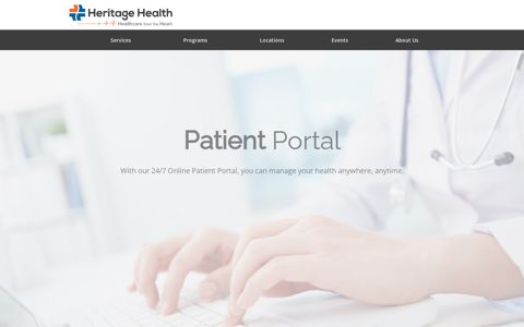 Online Patient Portal | Heritage Health