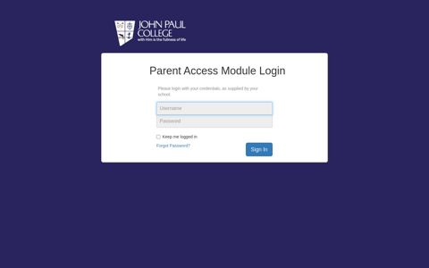 Parent Access Module - 3.17.0.3