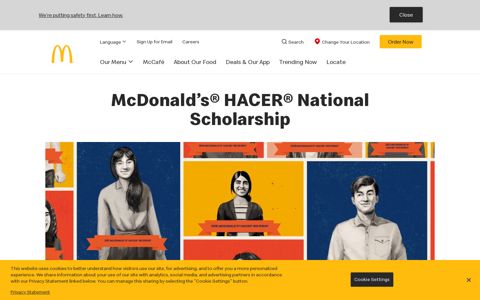McDonald's® HACER® National Scholarship | McDonald's