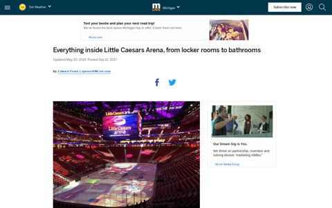 Everything inside Little Caesars Arena, from locker rooms to ...