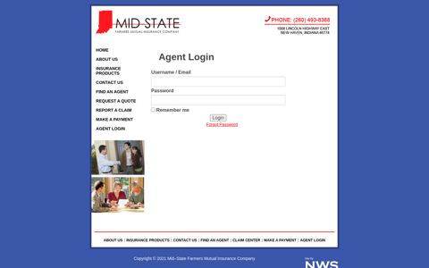 Agent Login » Mid–State Farmers Mutual Insurance Company