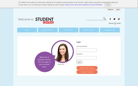 Log in to Student Central Members Portal