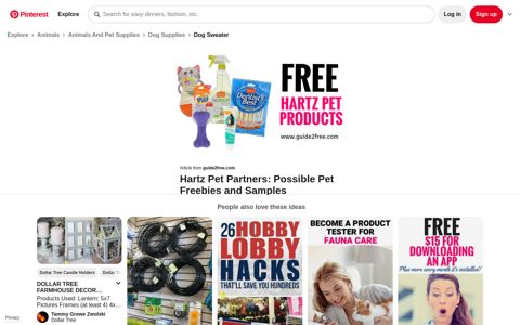 Hartz Pet Partners: Possible Pet Freebies and Samples | Free ...