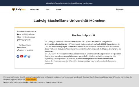 Ludwig-Maximilians-Universität München - Studiengänge und ...
