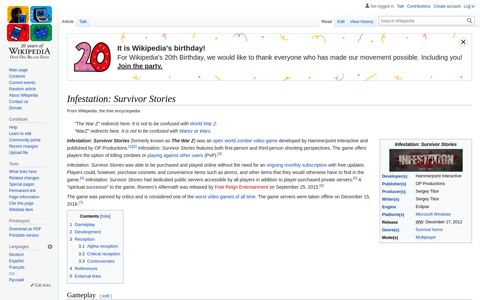 Infestation: Survivor Stories - Wikipedia