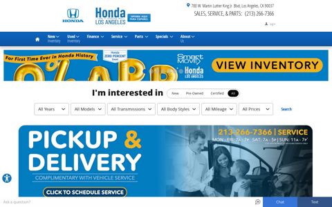 Honda of Downtown Los Angeles: Honda Dealership in Los ...
