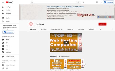 Hosterpk - YouTube