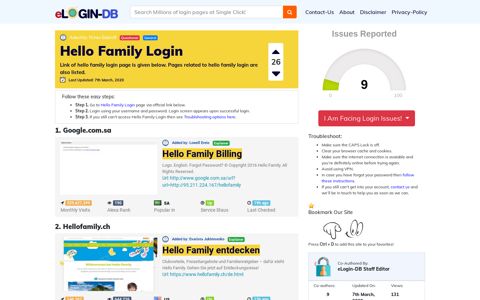 Hello Family Login - A database full of login pages from all ...