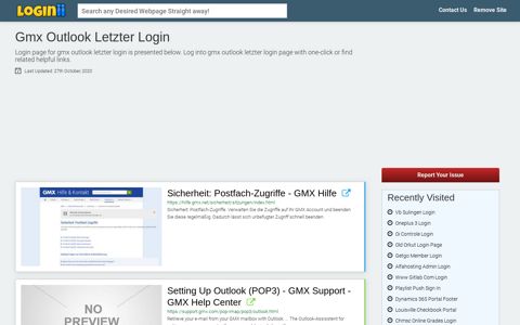 Gmx Outlook Letzter Login - Loginii.com