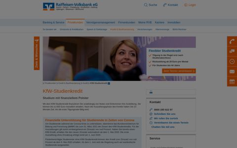 KfW-Studienkredit - Raiffeisen-Volksbank eG - Meine RVB