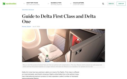Guide to Delta First Class and Delta One - NerdWallet