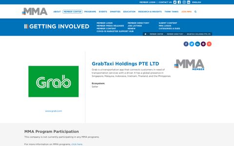 GrabTaxi Holdings PTE LTD | MMA