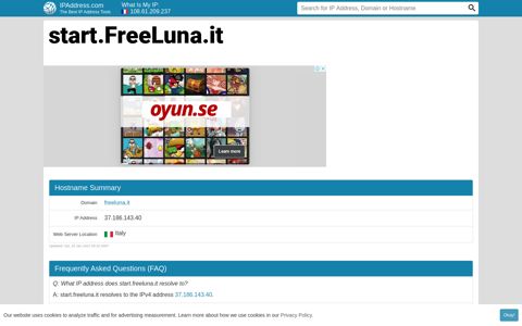 ▷ start.FreeLuna.it : Login - FreeLuna Social Wi-Fi