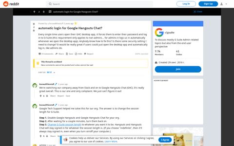 automatic login for Google Hangouts Chat? : gsuite - Reddit
