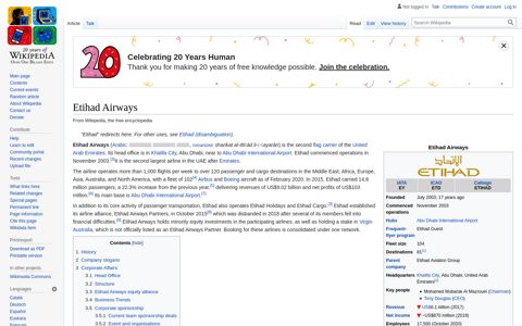 Etihad Airways - Wikipedia