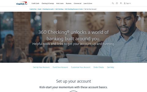 Set Up Your 360 Checking Account | Capital One