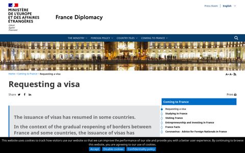 Requesting a visa - France Diplomatie