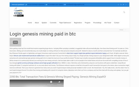 Login Genesis Mining Paid In Btc – The 2nd ICFAES-6th ...
