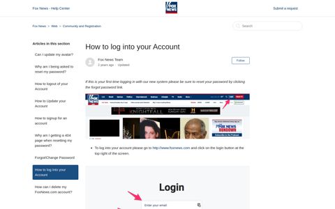 How to log into your Account – Fox News