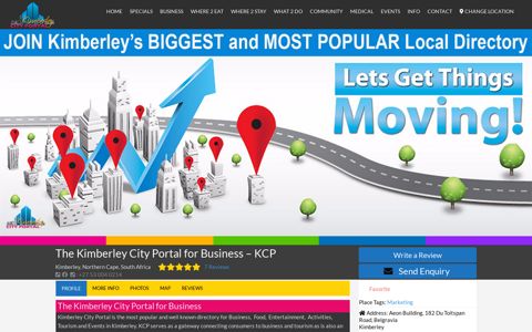 The No 1 Directory for Kimberley - The Kimberley City Portal