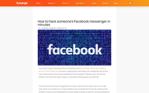 How to hack someone's Facebook messenger in minutes