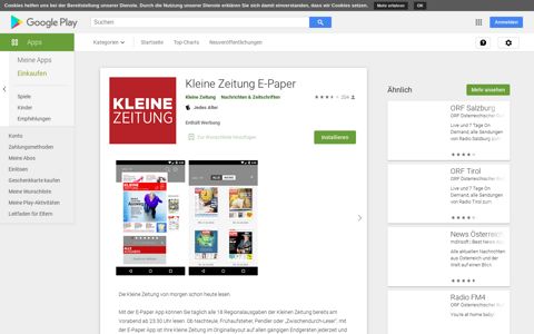 Kleine Zeitung ePaper – Apps bei Google Play