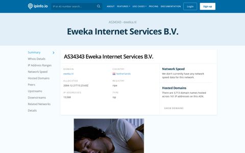 AS34343 Eweka Internet Services B.V. - IPinfo.io