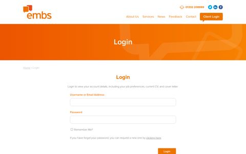 Login - The EMBS Group Limited